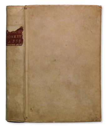 VARCHI, BENEDETTO. I Sonetti. 1555